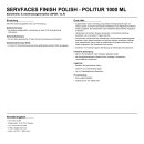 servFaces Finish Polish - Politur 1000 ml