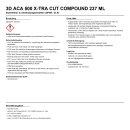 3D ACA 500 X-TRA Cut Compound 237 ml