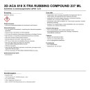 3D ACA 510 X-TRA Rubbing Compound 237 ml