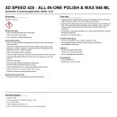 3D SPEED 425 - All-In-One Polish & Wax 946 ml