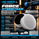 Lake Country Polierpad Force Hybrid Foam grey Cutting