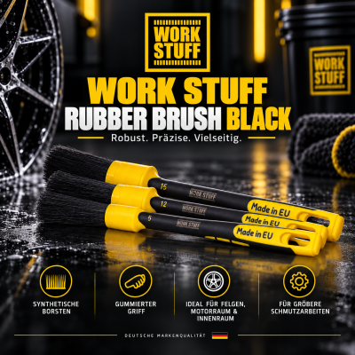 WORK STUFF Rubber Brush Black