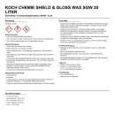 Koch Chemie Shield & Gloss Wax Sgw 20 Liter
