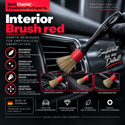 Koch Chemie Interior Brush red
