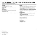 Koch Chemie Lack-Polish grün P1.03 5 Liter