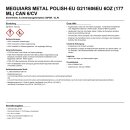 Meguiars Metal Polish-EU G211606EU 6oz (177 ml) Can 6/CV