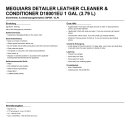 Meguiars Detailer Leather Cleaner & Conditioner...