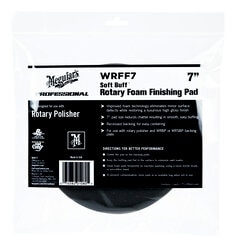 Meguiars® Soft Buff™ Rotary Foam Finishing Pad WRFF7, 7 inch (17.78 cm), 1/Pack, 6/CV