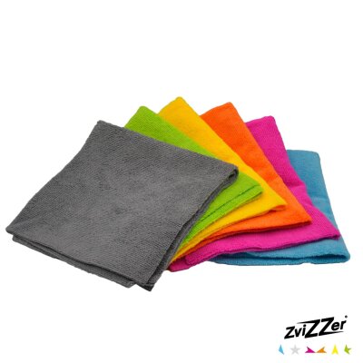 ZviZZer Mikrofasertücher | Microfiber Cloth | verschiedene Farben | 40 x 40 cm | 10er Packs