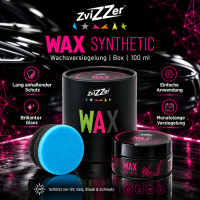 ZviZZer Wax Synthetic Wachsversiegelung | Box | 100 ml