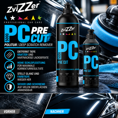 ZviZZer PRE CUT Politur | Deep scratch remover | PC 5000 | verschiedene Größen