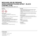 Meguiars Air Re-Fresher Geruchsbeseitigungs-Spray - Black...
