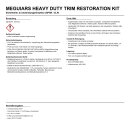 Meguiars Heavy Duty Trim Restoration Kit