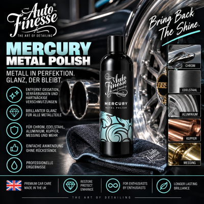 Auto Finesse Mercury Metal Polish 250ml