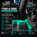 Auto Finesse Tyre and trim applicator pack of 3