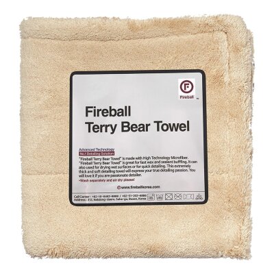 FIREBALL Terry Bear Buffing Towel 40 x 40 cm