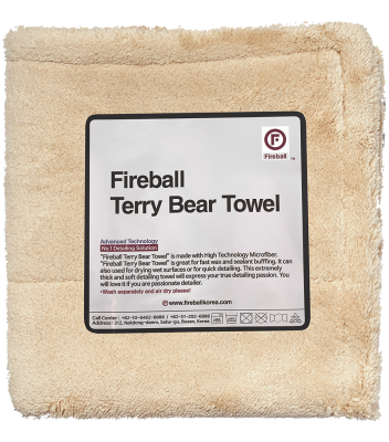 FIREBALL Terry Bear Buffing Towel 40 x 40 cm