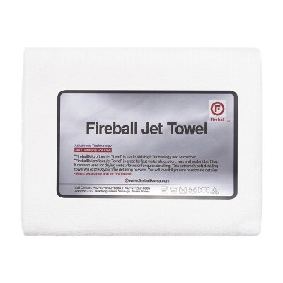 FIREBALL Jet Towel 60 x 42 cm (Weiß/White)