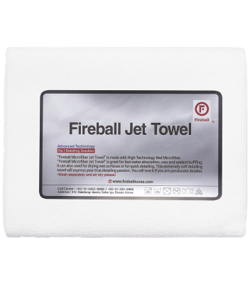 FIREBALL Jet Towel 60 x 42 cm (Weiß/White)