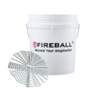 FIREBALL Wash Bucket White 18L & Grit Trap (Wascheimer)