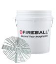 FIREBALL Wash Bucket White 18L & Grit Trap (Wascheimer)