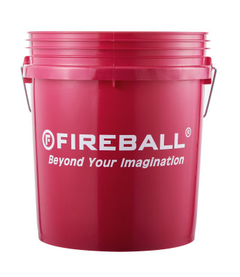 FIREBALL Wash Bucket Red 18L & Grit Trap (Wascheimer)