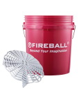 FIREBALL Wash Bucket Red 18L & Grit Trap (Wascheimer)