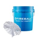 FIREBALL Wash Bucket Blue 18L & Grit Trap (Wascheimer)