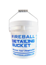 FIREBALL Wash Bucket Clear White 18L & Grit Trap...