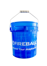 FIREBALL Wash Bucket Clear Blue 18L & Grit Trap...