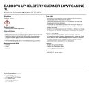 BadBoys Upholstery Cleaner Low Foaming 1L