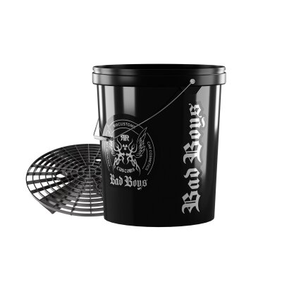 Black Detailing Bucket With Grit Guard BadBoys