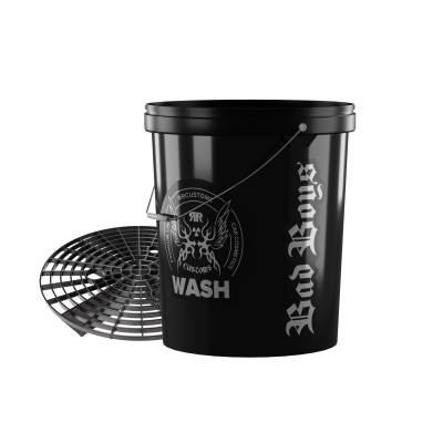 Black Detailing Bucket With Grit Guard WASH