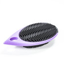 Rubber brush for removing hair and hair from upholstery