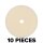 Set of 10 Heavy Cut Polishing Pads 150/130mm