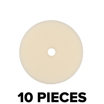 Set of 10 Heavy Cut Polishing Pads 90/80mm