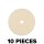 Set of 10 Heavy Cut Polishing Pads 90/80mm