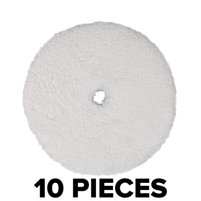 Set of 10 Microfiber Polishing Pads 150/130mm
