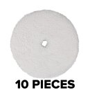 Set of 10 Microfiber Polishing Pads 150/130mm