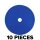 Set of 10 One Step Polishing Pads 150/130mm