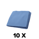 Set of 10 pieces Microfiber For Ceramic Coatings Blue 10...