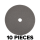 BadBoys Set of 10 Polishing Pads 150/130mm