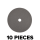 BadBoys Set of 10 Polishing Pads 90/80mm