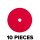 Set of 10 Ultra Finish Polishing Pads 90/80mm