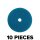 Set of 10 Ultra Heavy Cut Polishing Pads 90/80mm