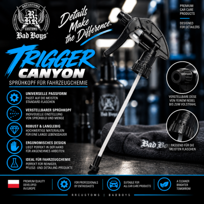 BadBoys Trigger Canyon | Sprühkopf für Fahrzeugchemie