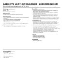 BadBoys Leather Cleaner | Lederreiniger