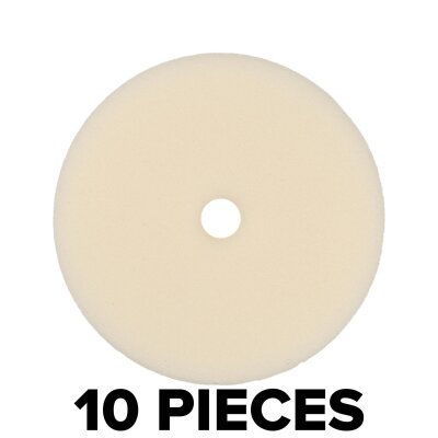 Set of 10 Heavy Cut Polishing Pads 150/130mm