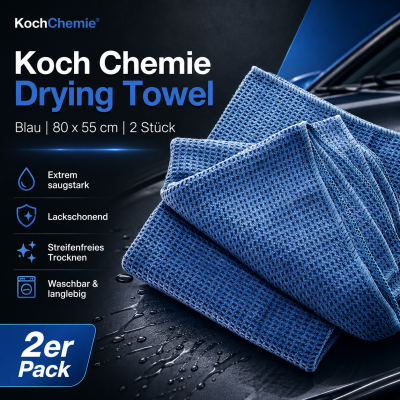 Koch Chemie Drying Towel blau 80x55cm 2 Stück | Trockentuch
