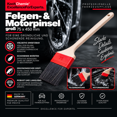 Koch Chemie Felgen- & Motorpinsel groß 75x450mm